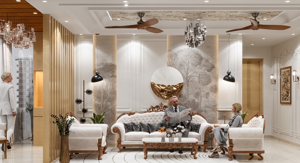 living & Dining Area rainbow