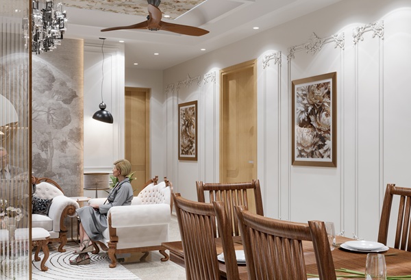 living & Dining Area rainbow