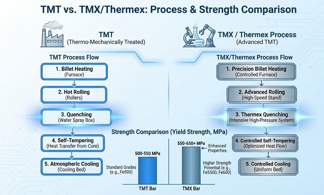 TMT vs. TMX Bars