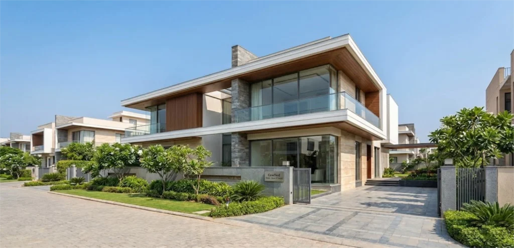 Modern luxury home construction cost in Gurugram Sector 57 by ConsYard Homes