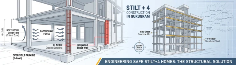 structural-safety-stilt-4-floors-gurugram