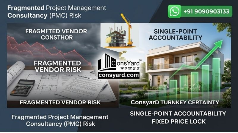 Turnkey construction vs PMC India