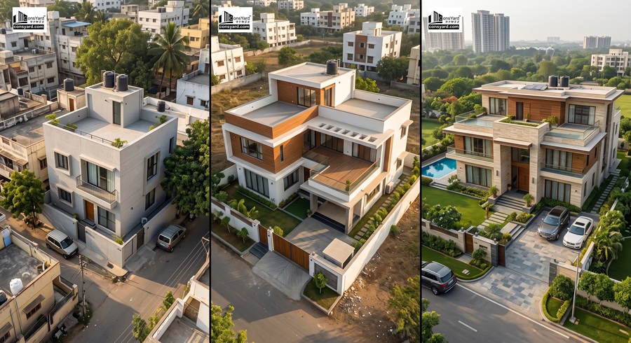 2 independent house construction in gurugram