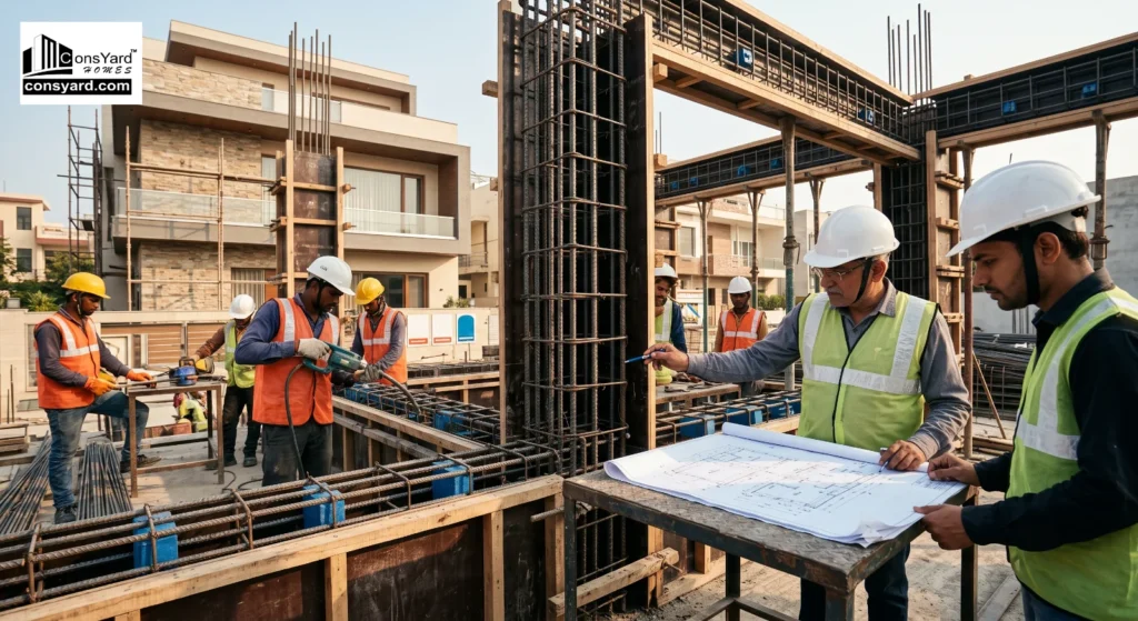 foundation construction process