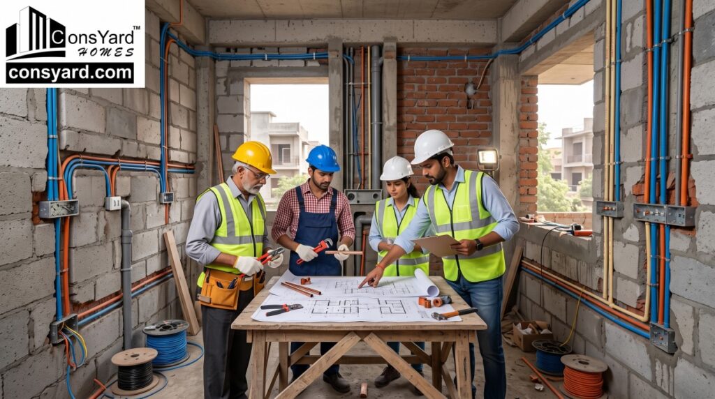 Electrical and Plumbing Coordination During Civil Work