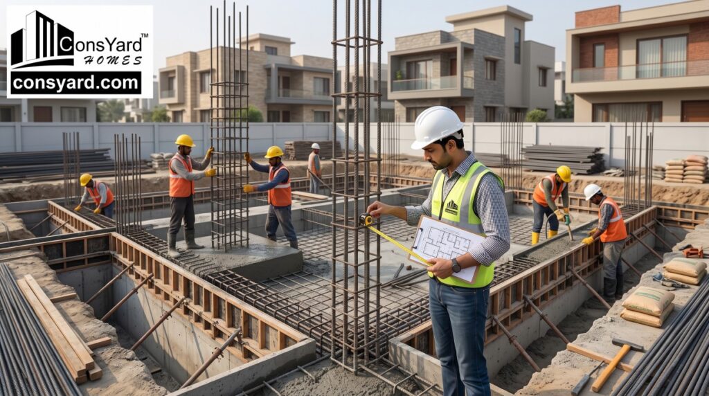 RCC structure framing